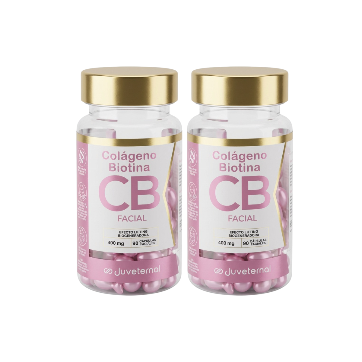 Pack 2x1 Cápsulas Faciales de Colágeno y Biotina Juveternal - Firmeza y Nutrición - Juveternal