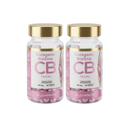 Pack 2x1 Cápsulas Faciales de Colágeno y Biotina Juveternal - Firmeza y Nutrición - Juveternal