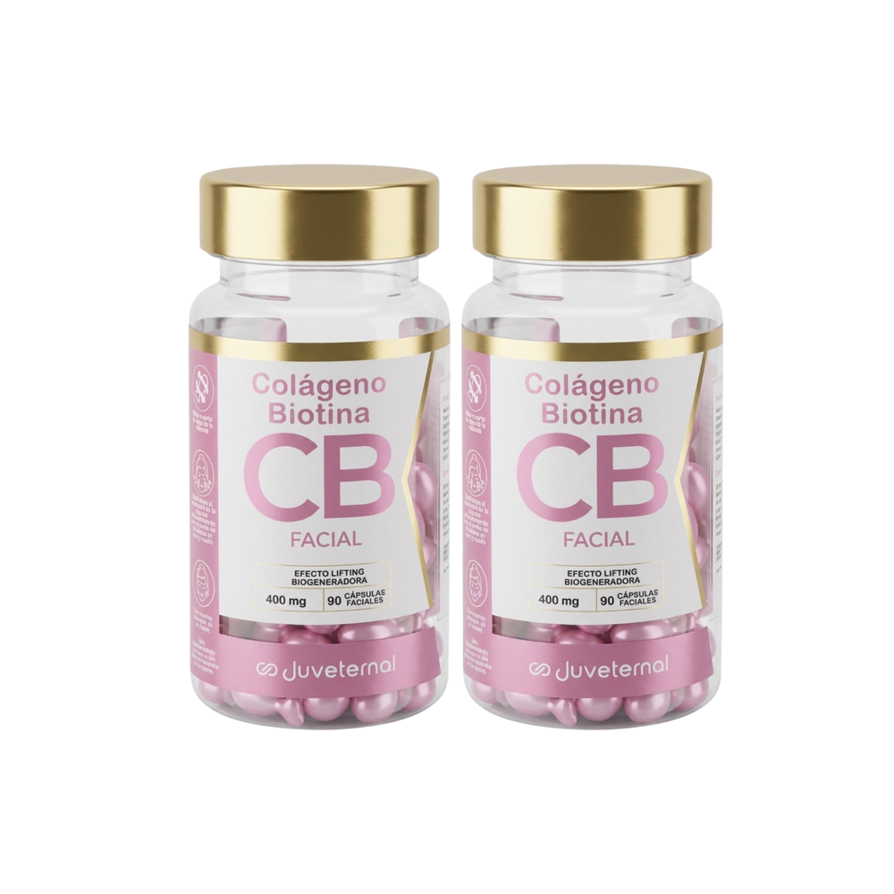 Pack 2x1 Cápsulas Faciales de Colágeno y Biotina Juveternal - Firmeza y Nutrición - Juveternal