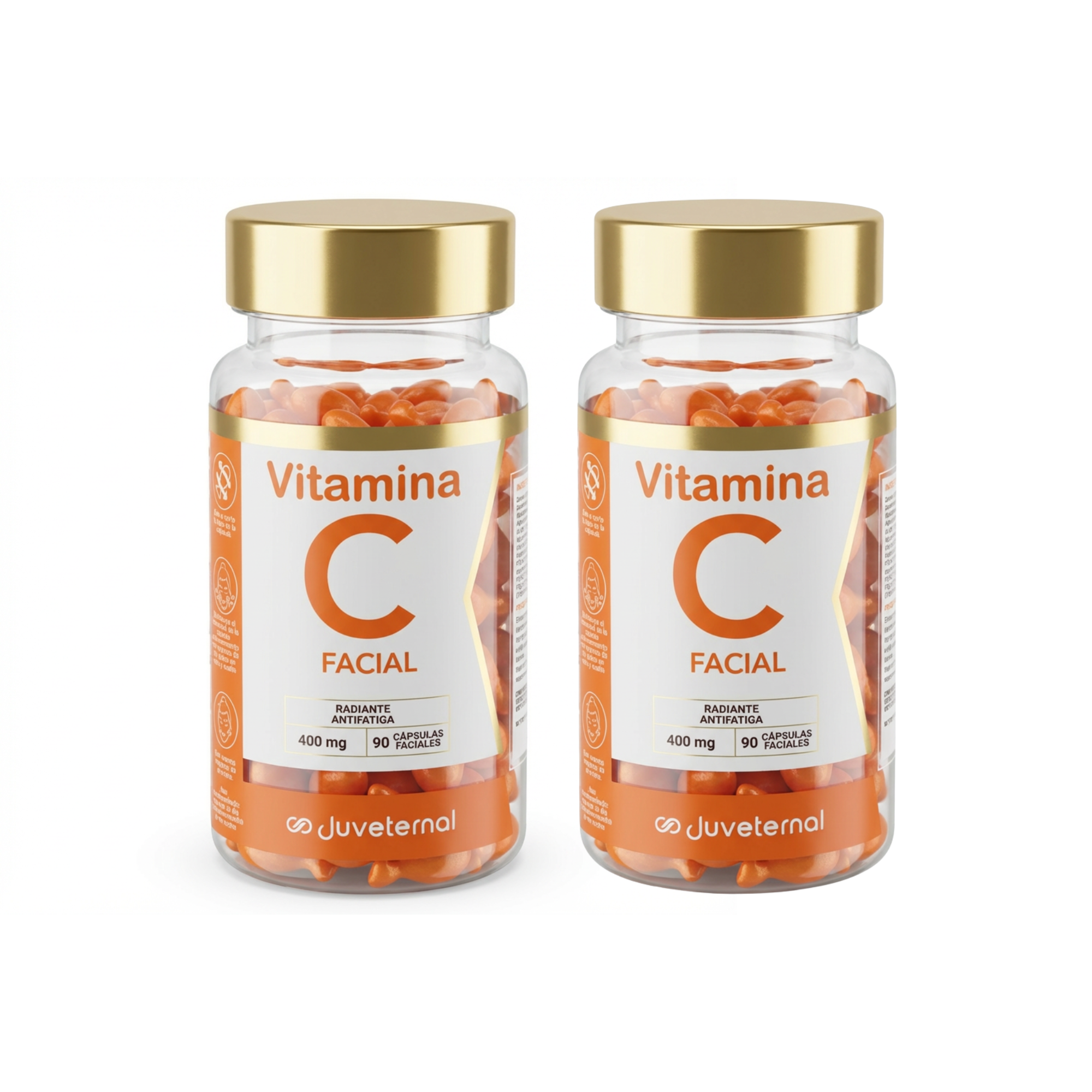 Pack 2x1 Cápsulas Faciales de Vitamina C Juveternal - Luminosidad y Antioxidantes - Juveternal