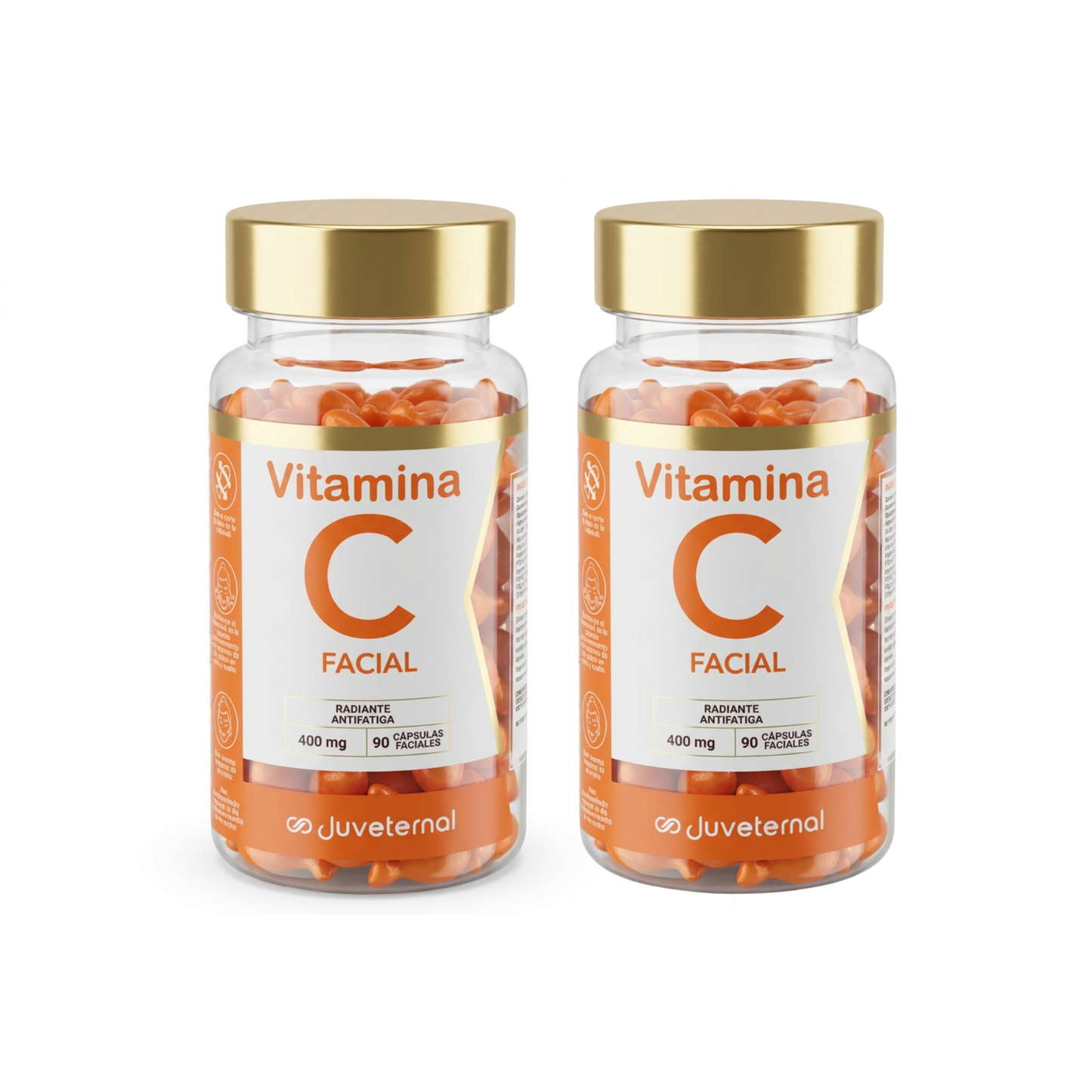 Pack 2x1 Cápsulas Faciales de Vitamina C Juveternal - Luminosidad y Antioxidantes - Juveternal