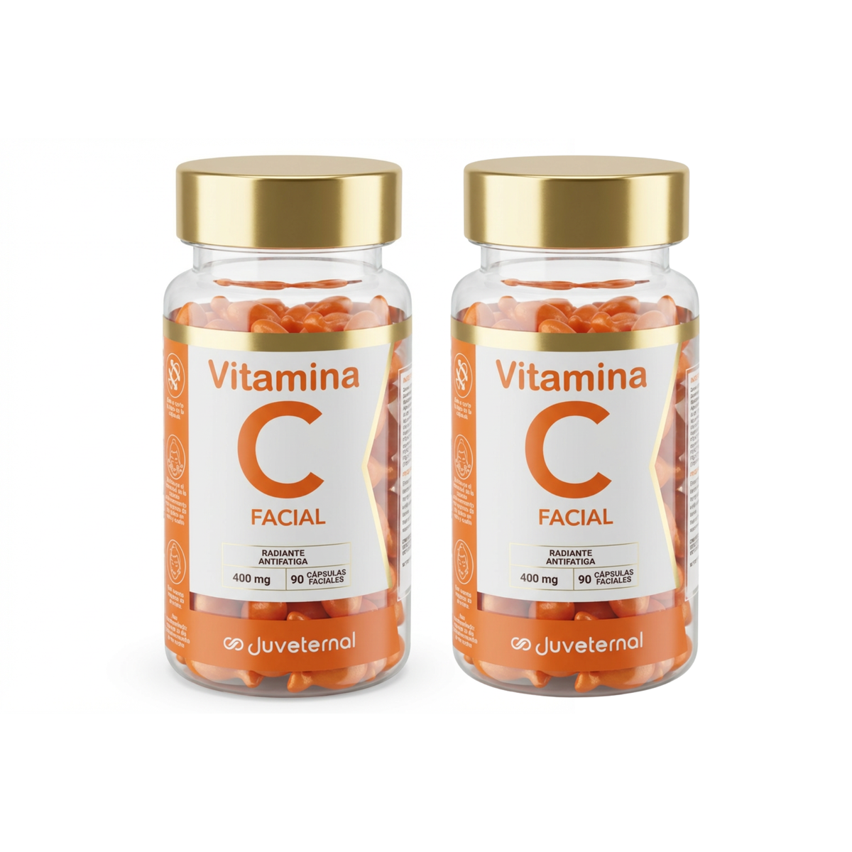 Pack 2x1 Cápsulas Faciales de Vitamina C Juveternal - Luminosidad y Antioxidantes - Juveternal