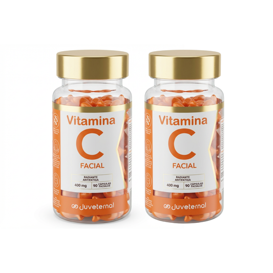 Pack 2x1 Cápsulas Faciales de Vitamina C Juveternal - Luminosidad y Antioxidantes - Juveternal