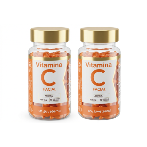 Pack 2x1 Cápsulas Faciales de Vitamina C Juveternal - Luminosidad y Antioxidantes - Juveternal