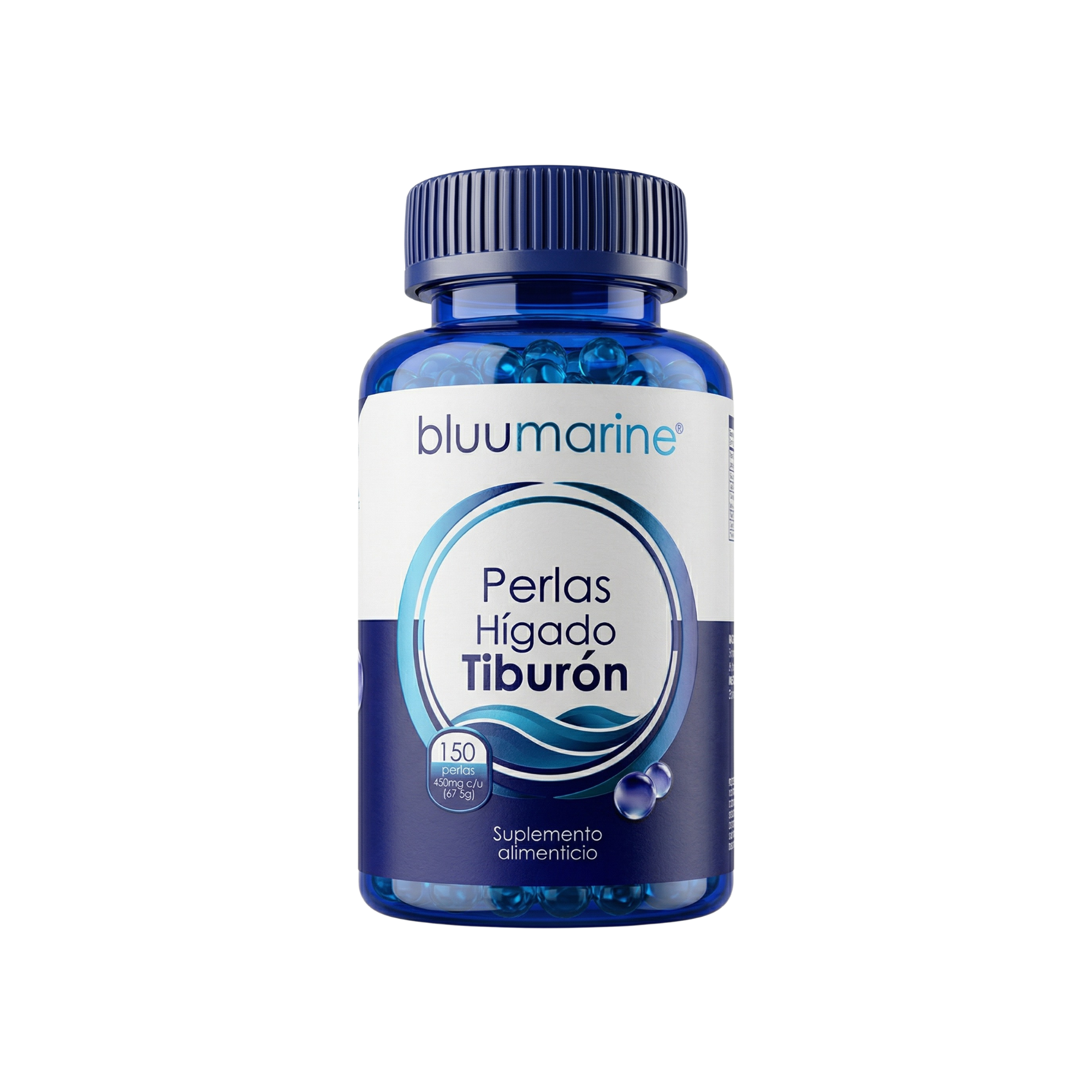 Perlas Higado de Tiburón Suplemento Alimenticio Bluumarine - Juveternal