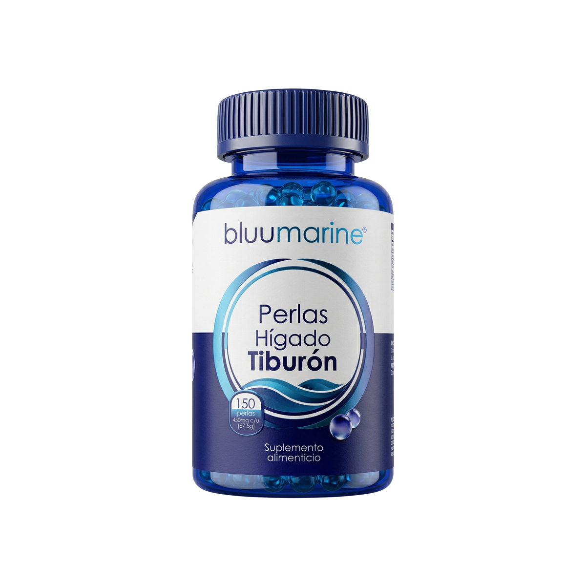 Perlas Higado de Tiburón Suplemento Alimenticio Bluumarine - Juveternal