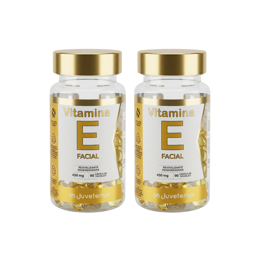 Pack 2x1 Cápsulas Faciales Vitamina E  Juveternal - Suavidad y Protección - Juveternal