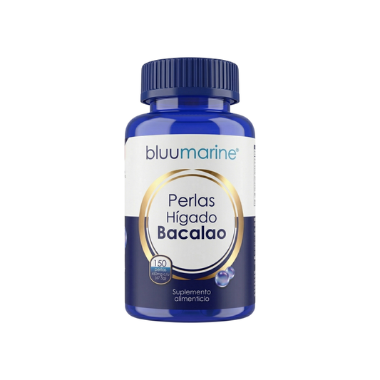 Perlas Hígado de Bacalao Suplemento Alimenticio Bluumarine - Juveternal