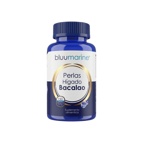 Perlas Hígado de Bacalao Suplemento Alimenticio Bluumarine - Juveternal