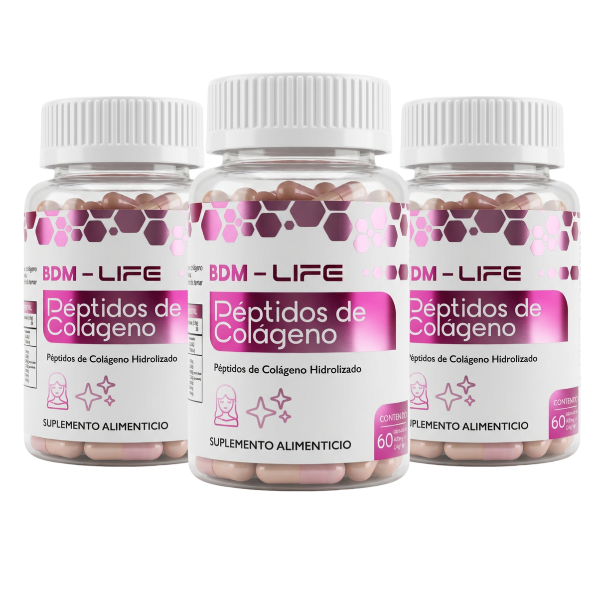Pack 3x2 Péptidos de Colágeno Suplemento Alimenticio BDM Life - Juveternal