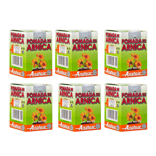 Pomada de Arnica Anahuac Paquete 6pzs - Juveternal