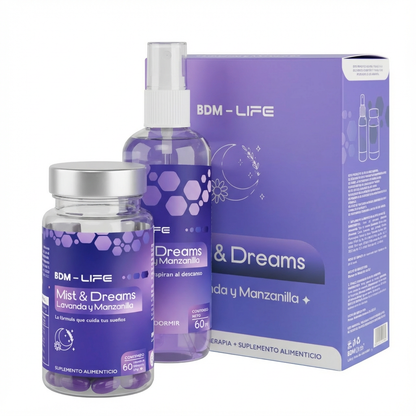 Mist & Dreams Lavanda Y Manzanilla, Spray + Suplemento - Juveternal