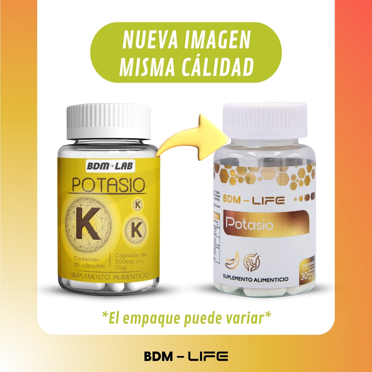 Potasio | 30 capsulas | Suplemento alimenticio - Juveternal
