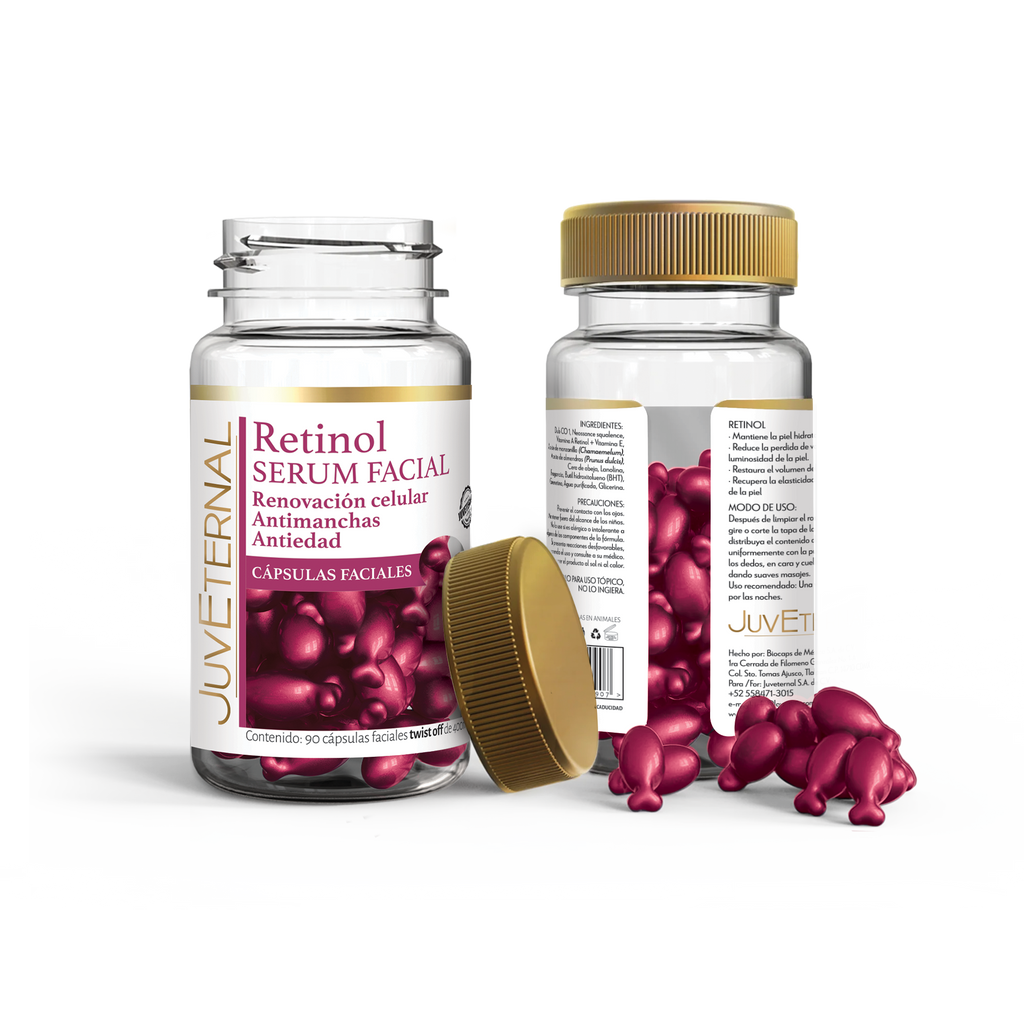 90 Cápsulas Faciales Retinol