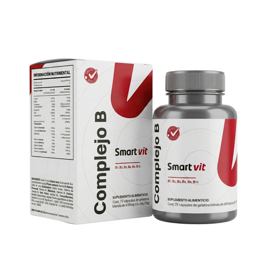 Smart Vit Complejo B 75 capsulas Suplemento Alimenticio - Juveternal