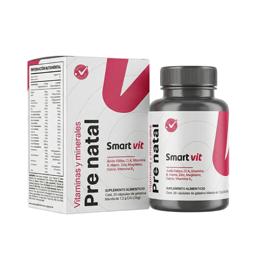 Smart Vit Vitaminas y Minerales Pre Natal Mujeres 30 capsulas Suplemento alimenticio - Juveternal