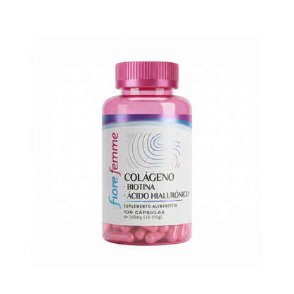 Colágeno Biotina| Ácido Hialurónico | 100 Cápsulas - Juveternal