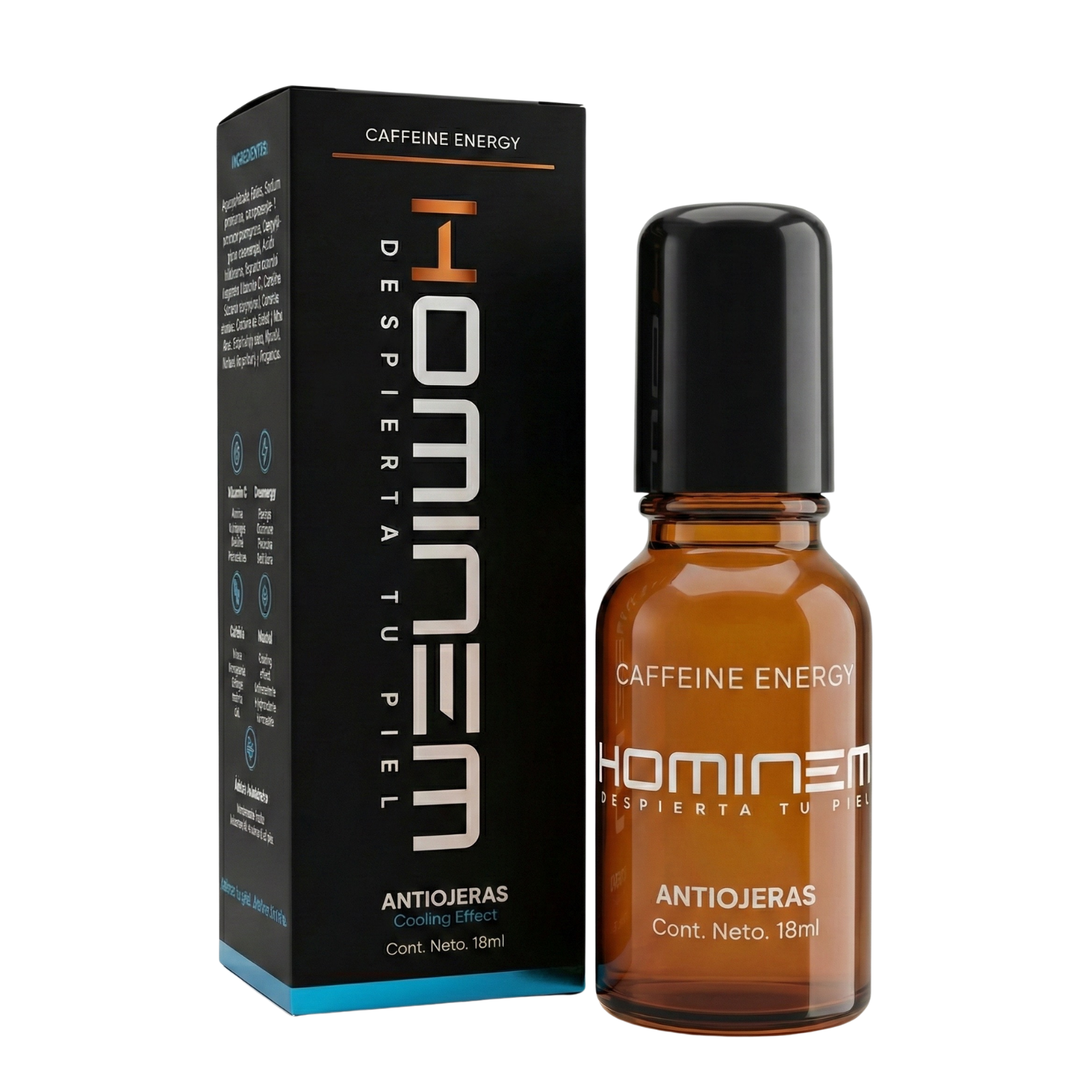 HOMINEM Antiojeras Tratamiento Revitalizante para Ojeras con Efecto Frío y Nutritivo