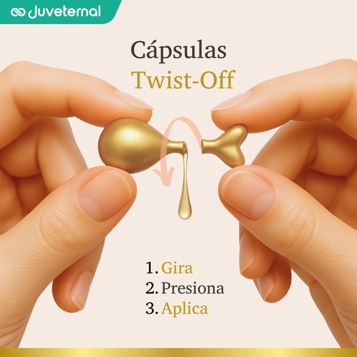 Twist Glow Cápsulas Faciales de Vitamina E y Aceite de Germen de Trigo - Juveternal
