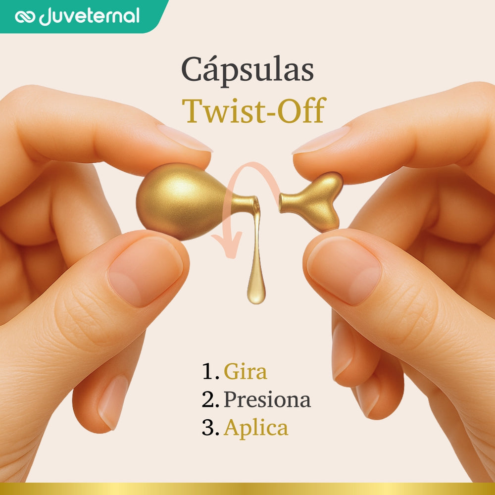 Twist Glow Cápsulas Faciales de Vitamina E y Aceite de Germen de Trigo - Juveternal