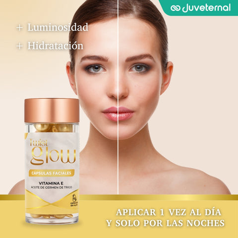 Twist Glow Cápsulas Faciales de Vitamina E y Aceite de Germen de Trigo - Juveternal