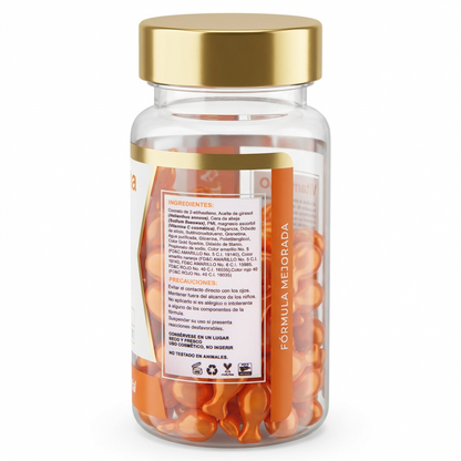 Cápsulas Faciales de Vitamina C, 90 Unidades, Luminosidad y Antioxidantes - Juveternal