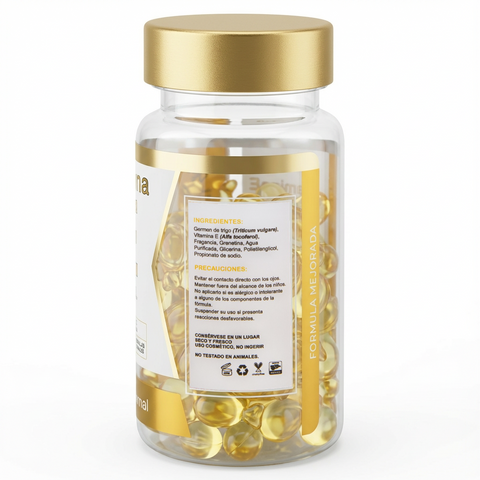 Cápsulas Faciales de Vitamina E, 90 Unidades, Suavidad y Protección - Juveternal