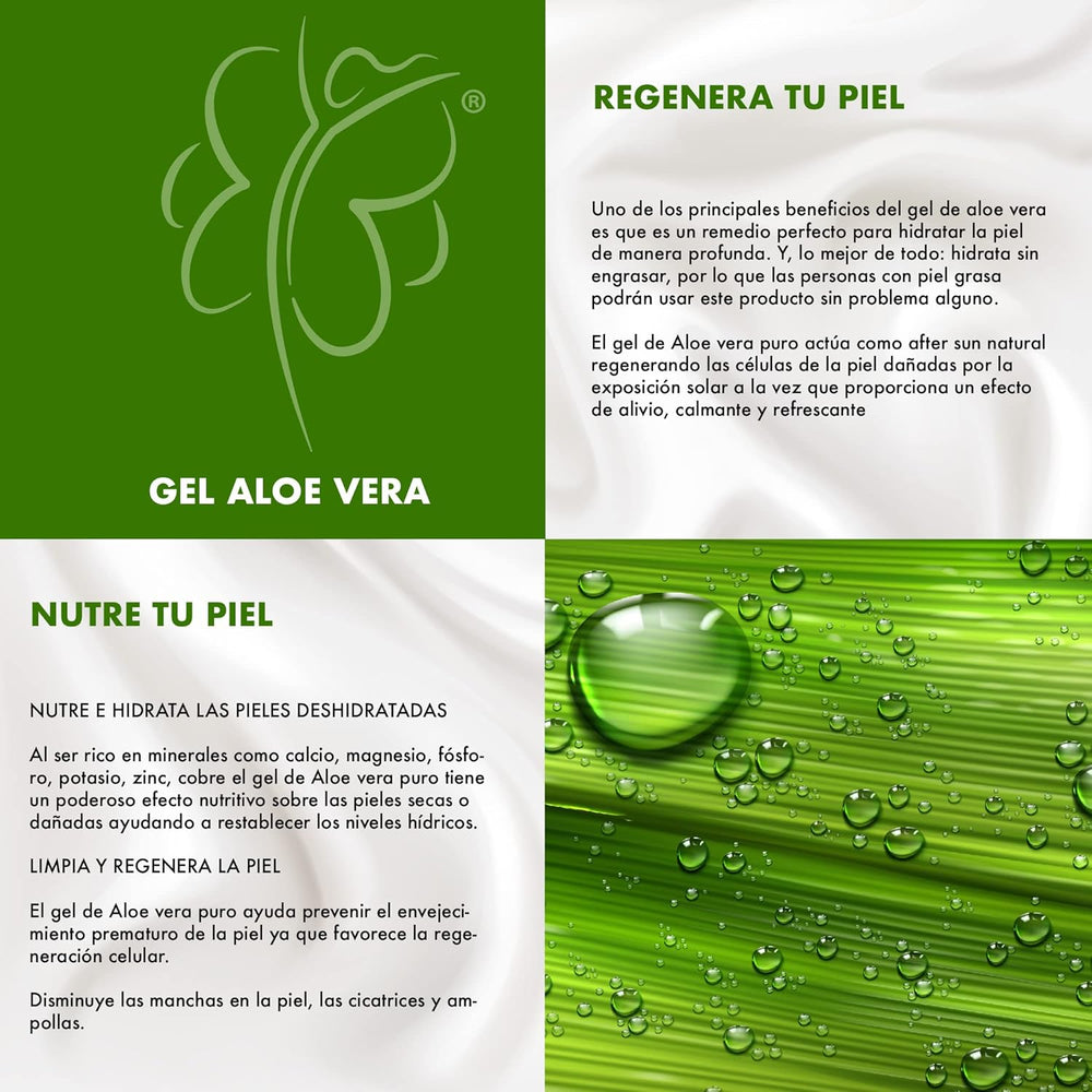 Aloe Vera + Vitamina E y Sábila, Gel After Sun Lovy Care - Reparador de Piel Hidratante. - Juveternal