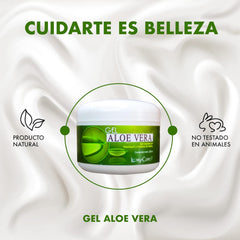 Aloe Vera + Vitamina E y Sábila, Gel After Sun Lovy Care - Reparador de Piel Hidratante. - Juveternal