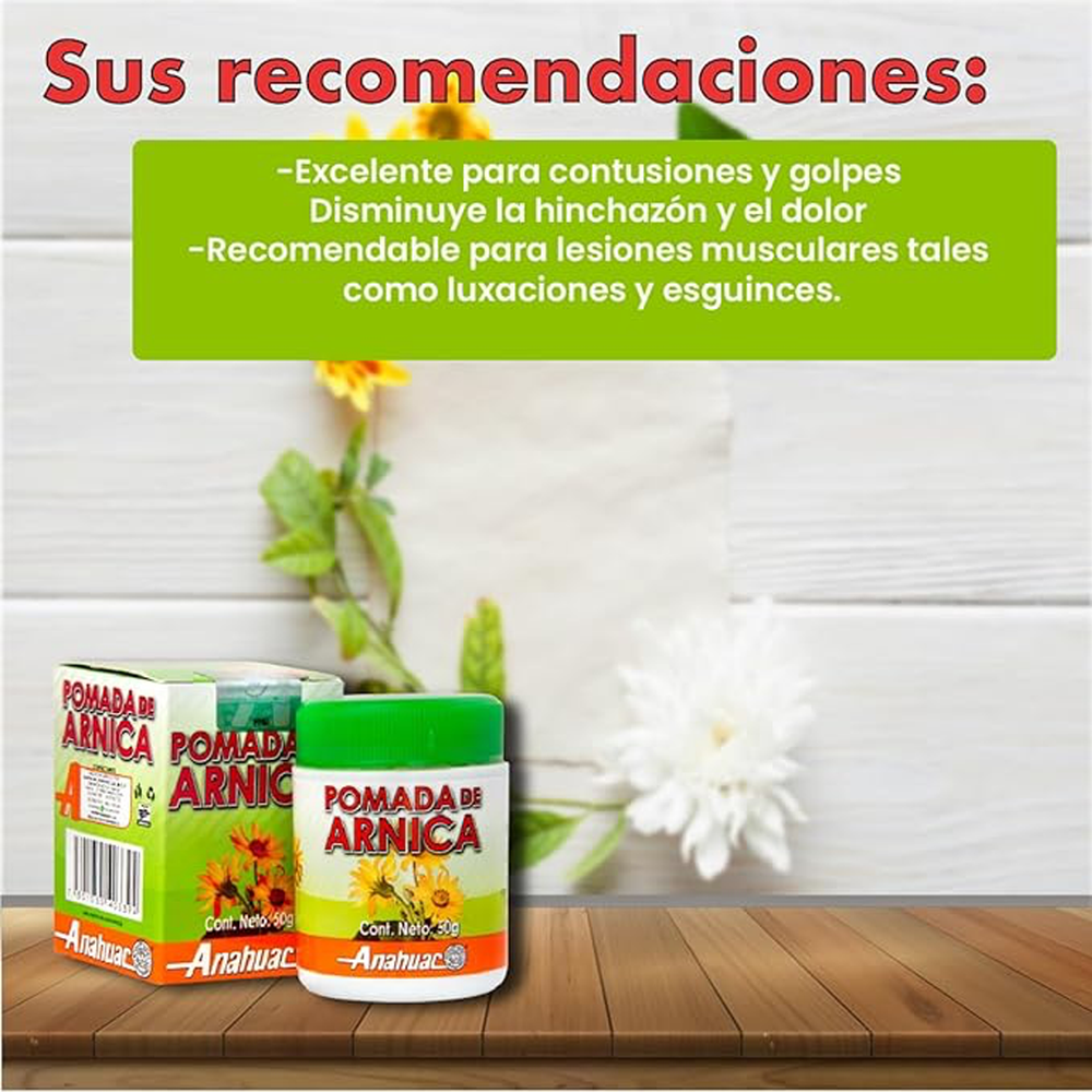 Pomada de Arnica Anahuac Paquete 6pzs - Juveternal