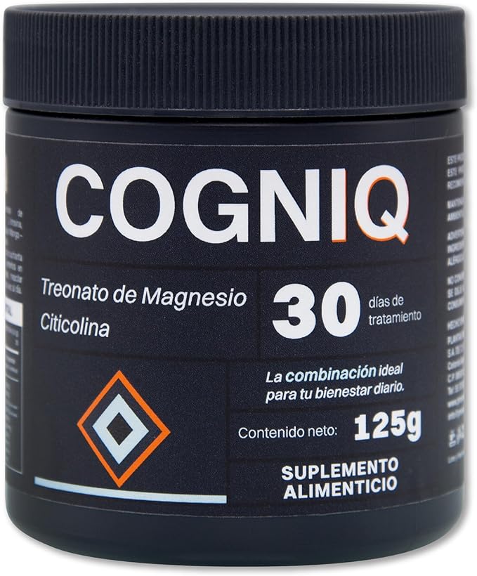 Cogniq Suplemento Alimenticio Treonato de Magnesio y Citicolina 125g