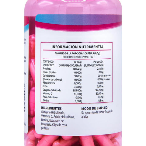 Colágeno Biotina| Ácido Hialurónico | 100 Cápsulas - Juveternal