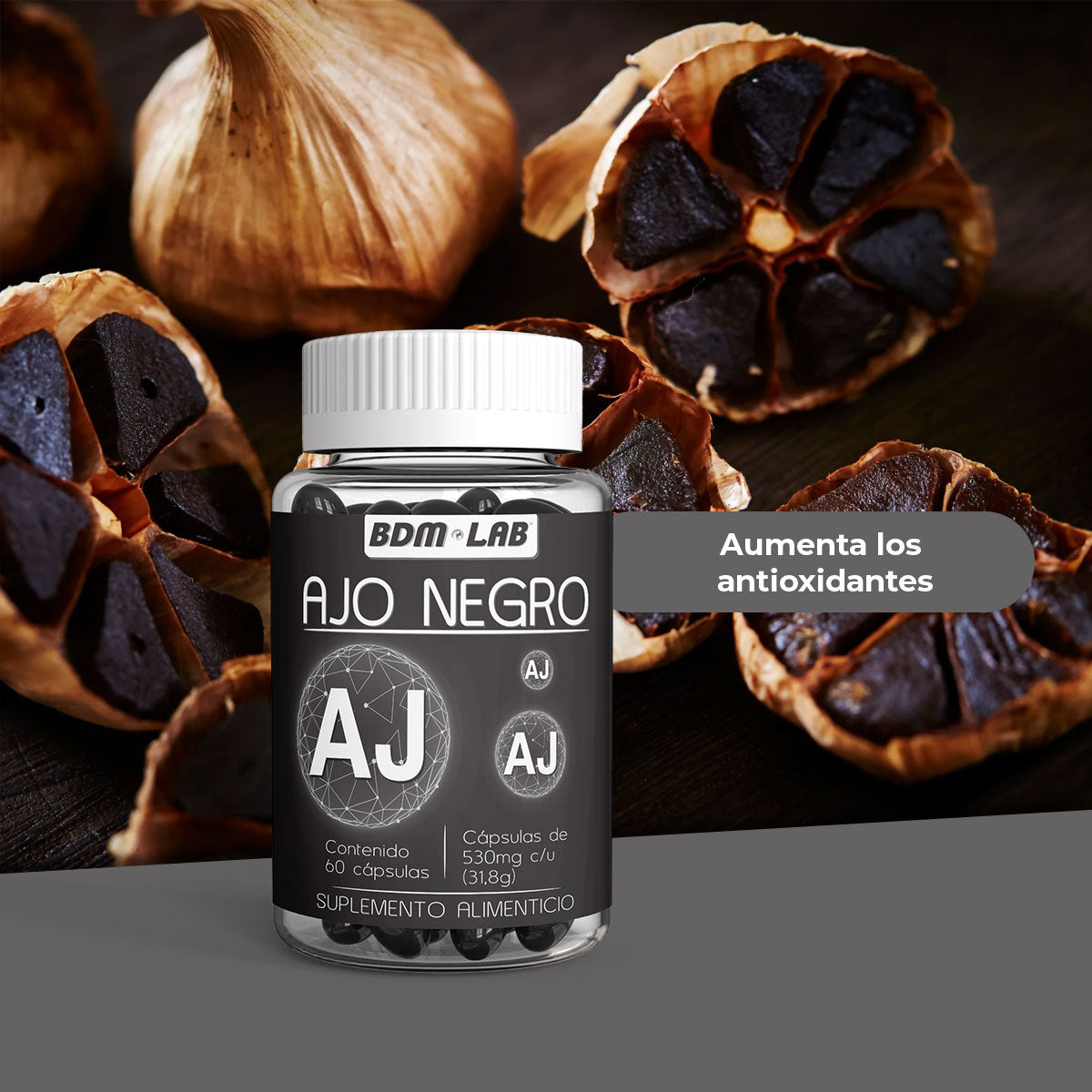 Ajo Negro | 60 cáps |Suplemento alimenticio | Antioxidante.