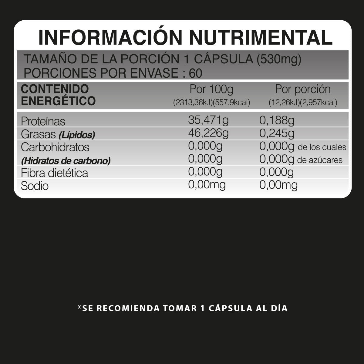 Ajo Negro | 60 cáps |Suplemento alimenticio | Antioxidante.