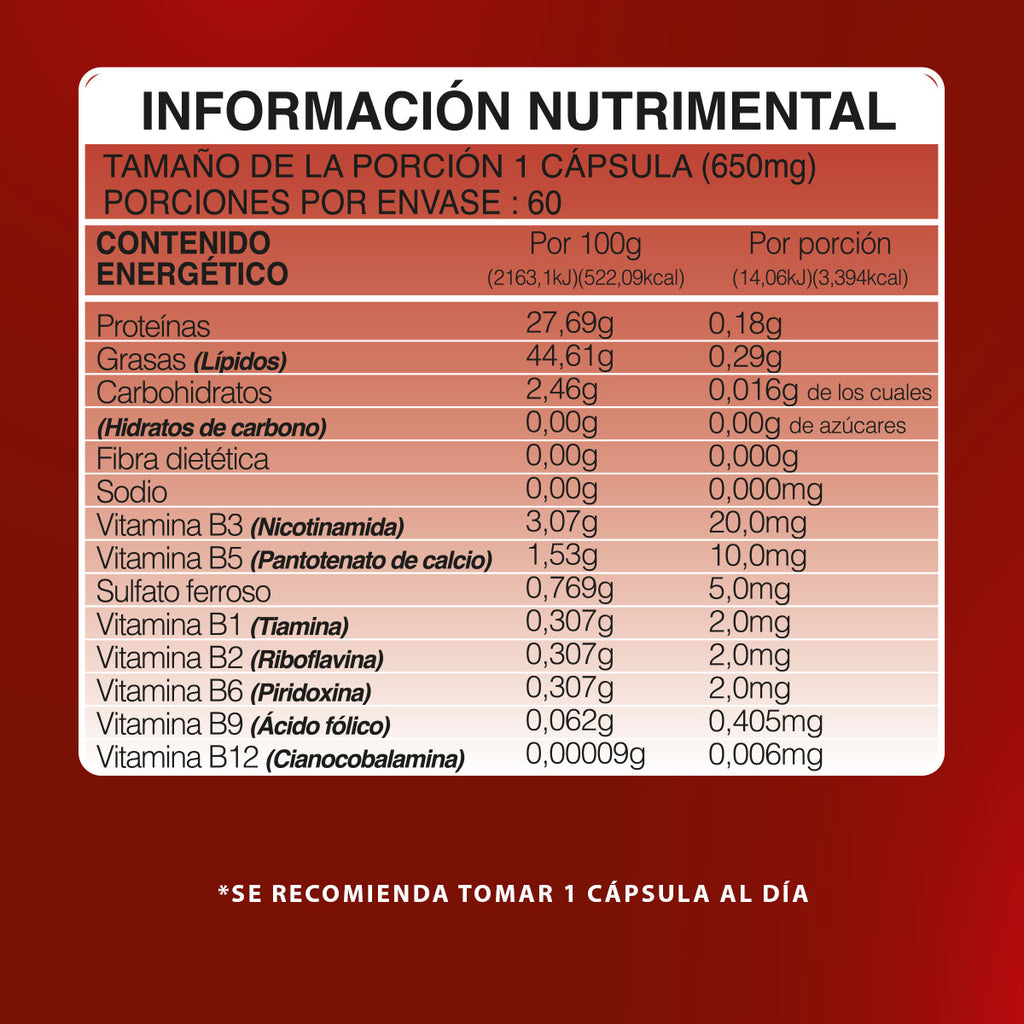 Complejo B  Suplemento alimenticio 60 cápsulas