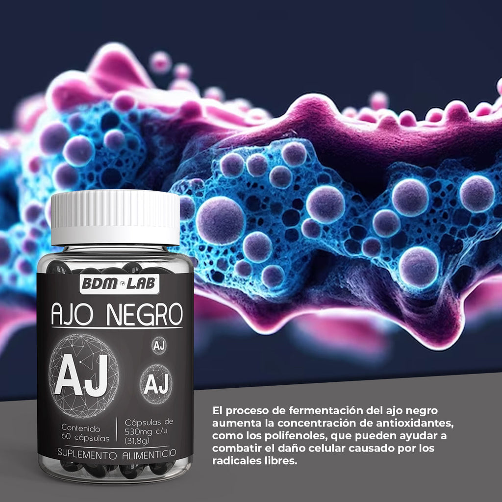 Ajo Negro | 60 cáps |Suplemento alimenticio | Antioxidante.