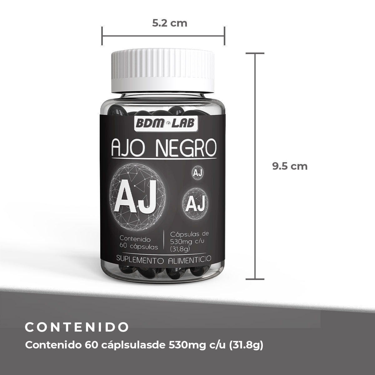 Ajo Negro | 60 cáps |Suplemento alimenticio | Antioxidante.