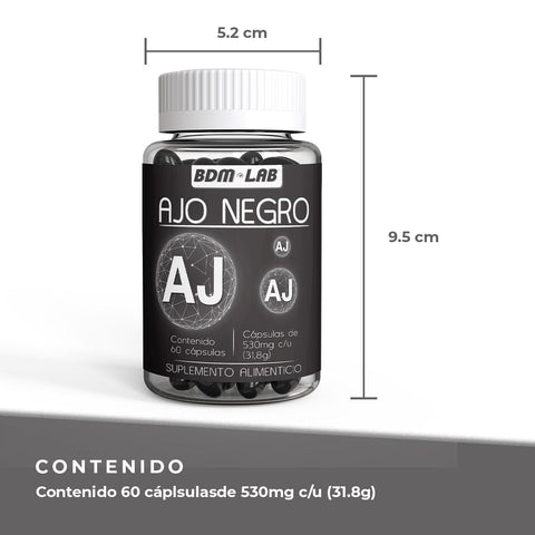 Ajo Negro | 60 cáps |Suplemento alimenticio | Antioxidante. - Juveternal