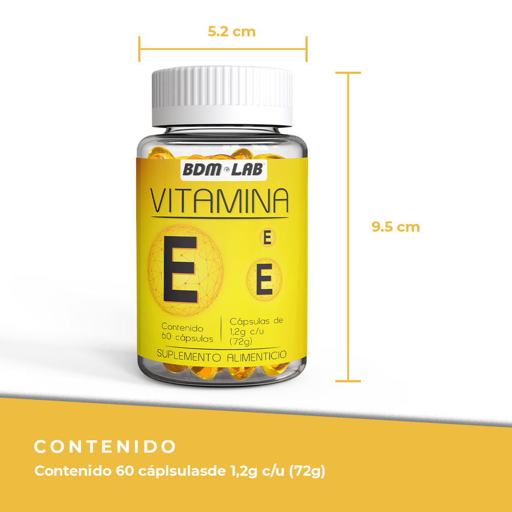 Vitamina E | Suplemento alimenticio |  60 cápsulas - Juveternal