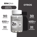 Zinc  | Suplemento alimenticio |  60 cápsulas