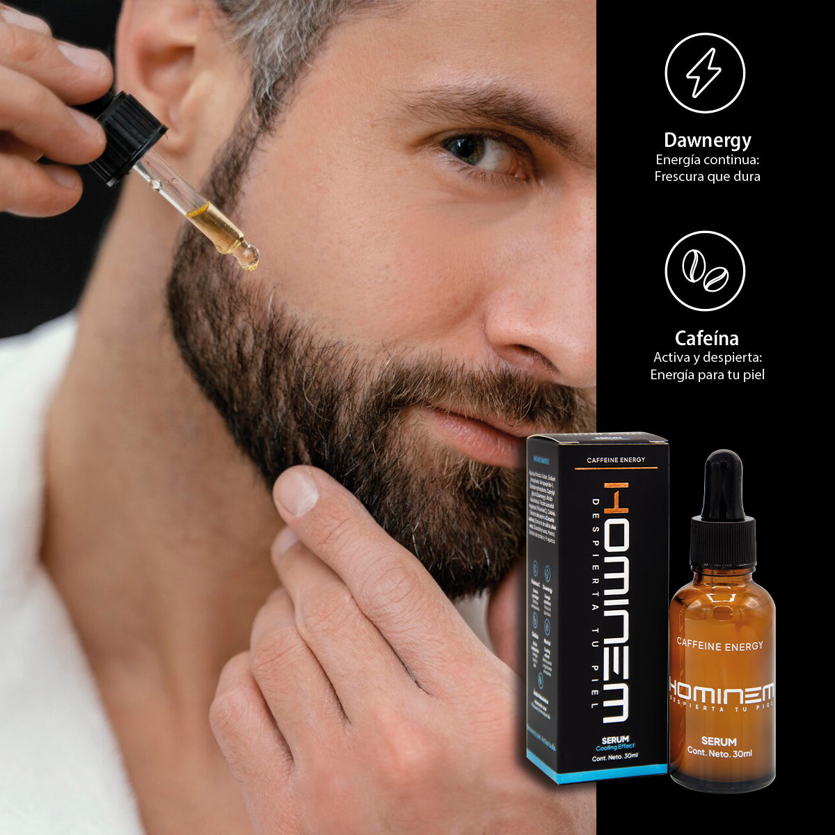 HOMINEM Serum Facial Cooling Effect Vitamina C y Mentol