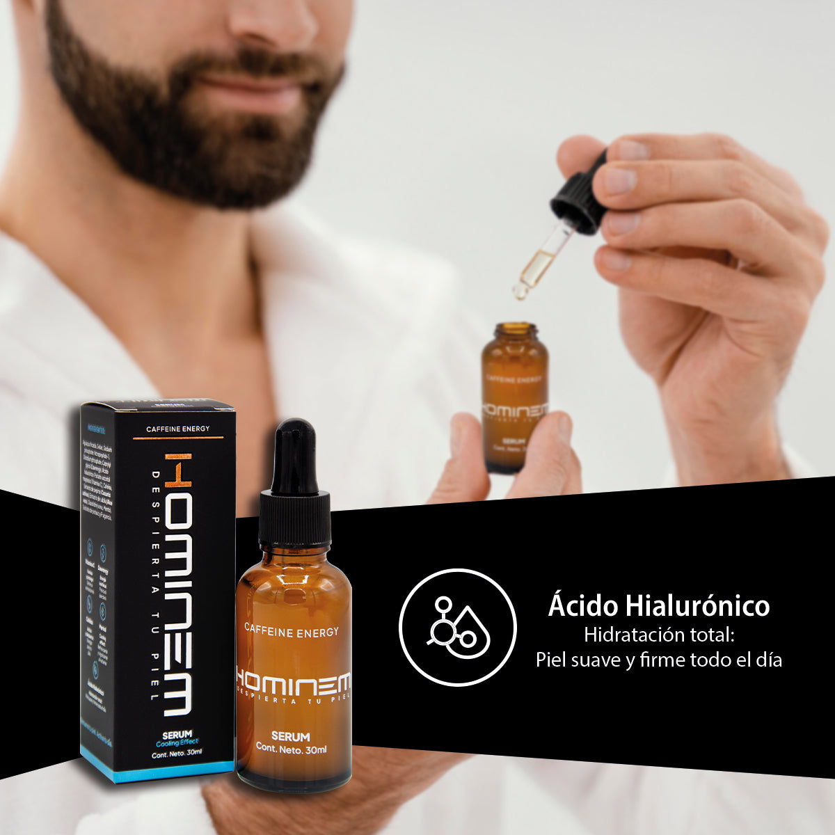 HOMINEM Serum Facial Cooling Effect Vitamina C y Mentol