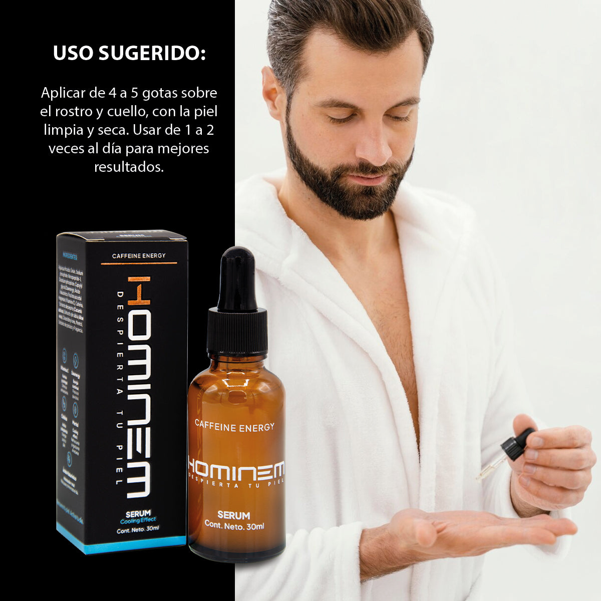 HOMINEM Serum Facial Cooling Effect Vitamina C y Mentol