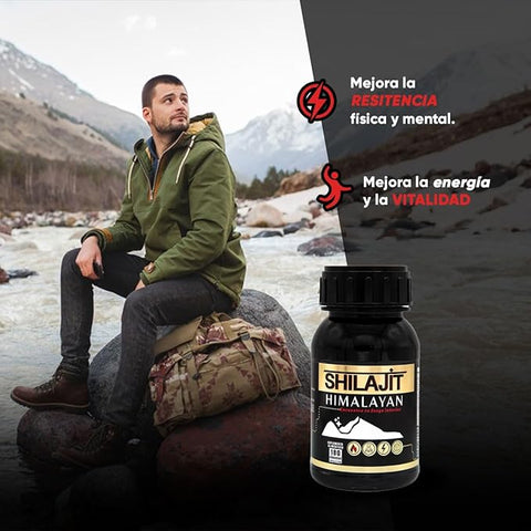 Suplemento alimenticio | Shilajit autentico puro | Del himalaya | 180 cápsulas - Juveternal