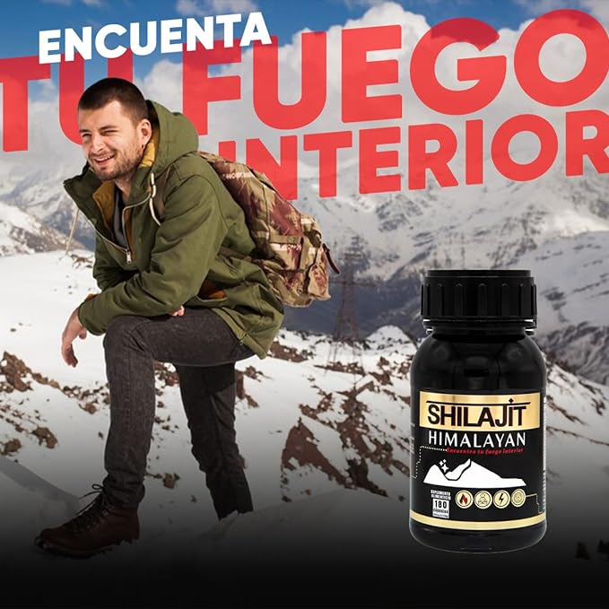 Suplemento alimenticio | Shilajit autentico puro | Del himalaya | 180 cápsulas - Juveternal